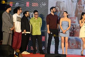 Metro In Dino Song Launch attended by Sara Ali Khan, Aditya Roy Kapur, Ali Fazal, and Fatima Sana Shaikh