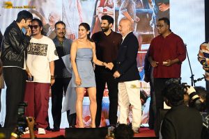 Metro In Dino Song Launch attended by Sara Ali Khan, Aditya Roy Kapur, Ali Fazal, and Fatima Sana Shaikh