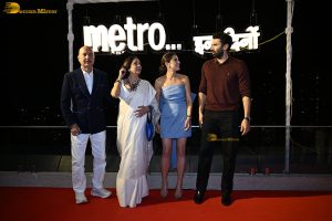 Metro In Dino Song Launch attended by Sara Ali Khan, Aditya Roy Kapur, Ali Fazal, and Fatima Sana Shaikh