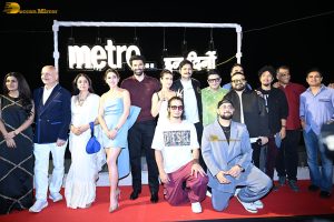 Metro In Dino Song Launch attended by Sara Ali Khan, Aditya Roy Kapur, Ali Fazal, and Fatima Sana Shaikh