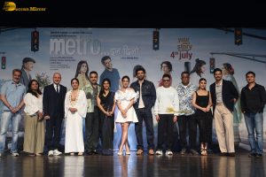 Metro In Dino Trailer Launch attended by Sara Ali Khan, Aditya Roy Kapur, Fatima Sana Shaikh, and Pankaj Tripathi