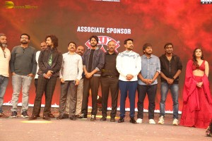 Telugu movie Michael pre-release event attended by Divnaysha Kaushik, Sundeep Kishan, and Nani
