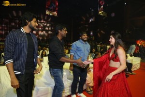 Telugu movie Michael pre-release event attended by Divnaysha Kaushik, Sundeep Kishan, and Nani