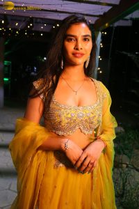 actress minakshi goswami gorgeous in a yellow dress