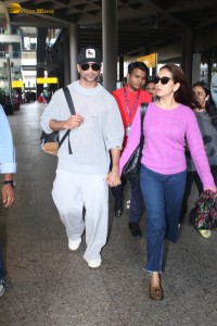 Shahid and Mira Kapoor spotted at Mumbai Airport on June 8 ,2024