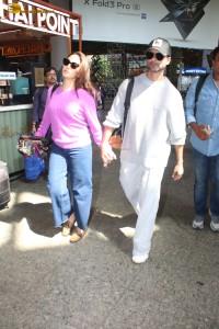 Shahid and Mira Kapoor spotted at Mumbai Airport on June 8 ,2024