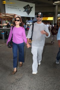 Shahid and Mira Kapoor spotted at Mumbai Airport on June 8 ,2024