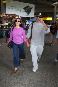 Shahid and Mira Kapoor spotted at Mumbai Airport on June 8 ,2024