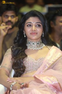 actress mirnaa menon in a pink lehenga choli dress