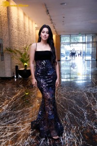 Beautiful Mirnalini Ravi in a black dress