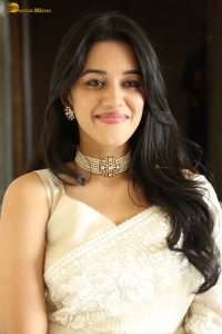 actress Mirnalini Ravi beautiful in a white saree