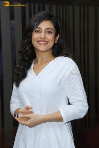 Indian actress Mishti Chakraborty cute looks in a white kurti