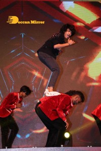 Telugu movie Mishan Impossible pre-release event attended by Chiranjeevi and Taapsee