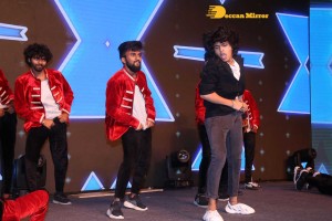 Telugu movie Mishan Impossible pre-release event attended by Chiranjeevi and Taapsee