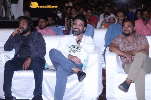 Telugu movie Mishan Impossible pre-release event attended by Chiranjeevi and Taapsee