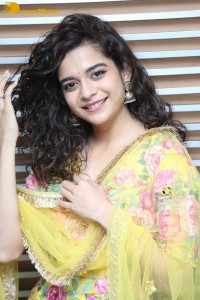Indian Actress Mithila Palkar in a salwar kameez dress
