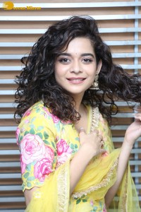 Indian Actress Mithila Palkar in a salwar kameez dress