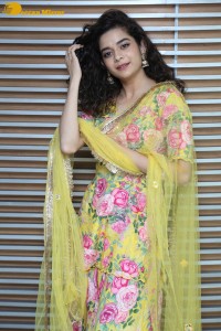 Indian Actress Mithila Palkar in a salwar kameez dress