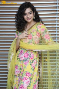 Indian Actress Mithila Palkar in a salwar kameez dress