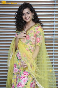 Indian Actress Mithila Palkar in a salwar kameez dress