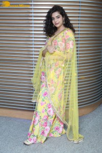 Indian Actress Mithila Palkar in a salwar kameez dress