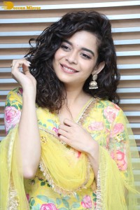 Indian Actress Mithila Palkar in a salwar kameez dress