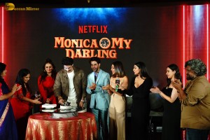 Trailer Launch of Monica O My Darling attended by Rajkummar Rao, Huma Qureshi and Radhika Apte