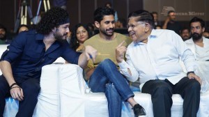 Most Eligible Bachelor promotional event attended by Akhil Akkineni, Pooja Hegde and Naga Chaitanya