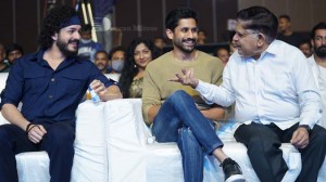 Most Eligible Bachelor promotional event attended by Akhil Akkineni, Pooja Hegde and Naga Chaitanya