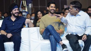 Most Eligible Bachelor promotional event attended by Akhil Akkineni, Pooja Hegde and Naga Chaitanya
