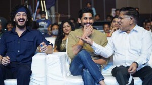Most Eligible Bachelor promotional event attended by Akhil Akkineni, Pooja Hegde and Naga Chaitanya