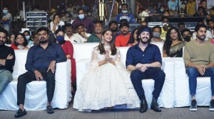 Most Eligible Bachelor promotional event attended by Akhil Akkineni, Pooja Hegde and Naga Chaitanya
