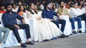 Most Eligible Bachelor promotional event attended by Akhil Akkineni, Pooja Hegde and Naga Chaitanya