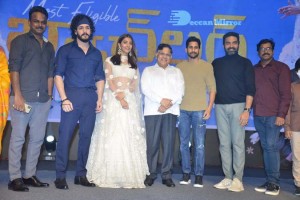 Most Eligible Bachelor promotional event attended by Akhil Akkineni, Pooja Hegde and Naga Chaitanya