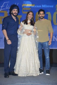 Most Eligible Bachelor promotional event attended by Akhil Akkineni, Pooja Hegde and Naga Chaitanya