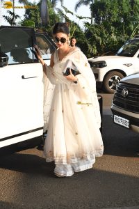 actress Mouni Roy gorgeous in a white salwar dress