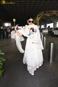actress Mouni Roy gorgeous in a white salwar dress