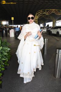 actress Mouni Roy gorgeous in a white salwar dress