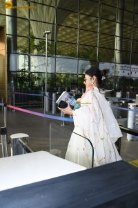 actress Mouni Roy gorgeous in a white salwar dress