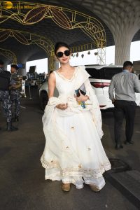 actress Mouni Roy gorgeous in a white salwar dress