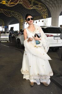 actress Mouni Roy gorgeous in a white salwar dress