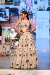 Mouni Roy walks the ramp at Lakme Fashion Week 2022