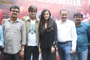 Mr. Bachchan Success Celebration attended by Bhagyashri Borse, Harish Shankar, Vishwa Prasad, and others