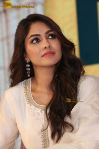 actress Mrunal Thakur lovely in a white salwar dress