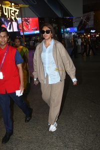 Indian actress mrunal thakur stylish looks in sunglasses at mumbai airport