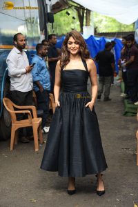 actress Mrunal Thakur beautiful in a black dress