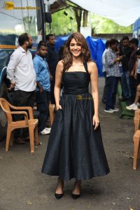 actress Mrunal Thakur beautiful in a black dress