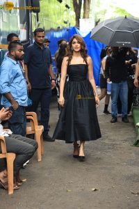 actress Mrunal Thakur beautiful in a black dress