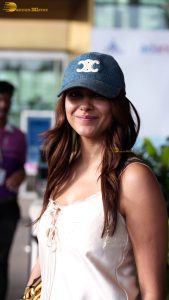 actress mrunal thakur sexy in a white top