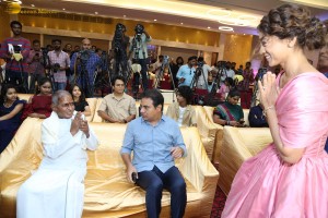 Music School Pre-Release Event attended by Actress Shriya Saran, Singer Shaan, Music Director Ilaiyaraaja and Minister KTR